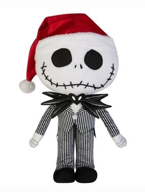 DISNEY THE NIGHTMARE BEFORE CHRISTMAS JACK SKELLINGTON HOLIDAY GREETER SANTA HAT